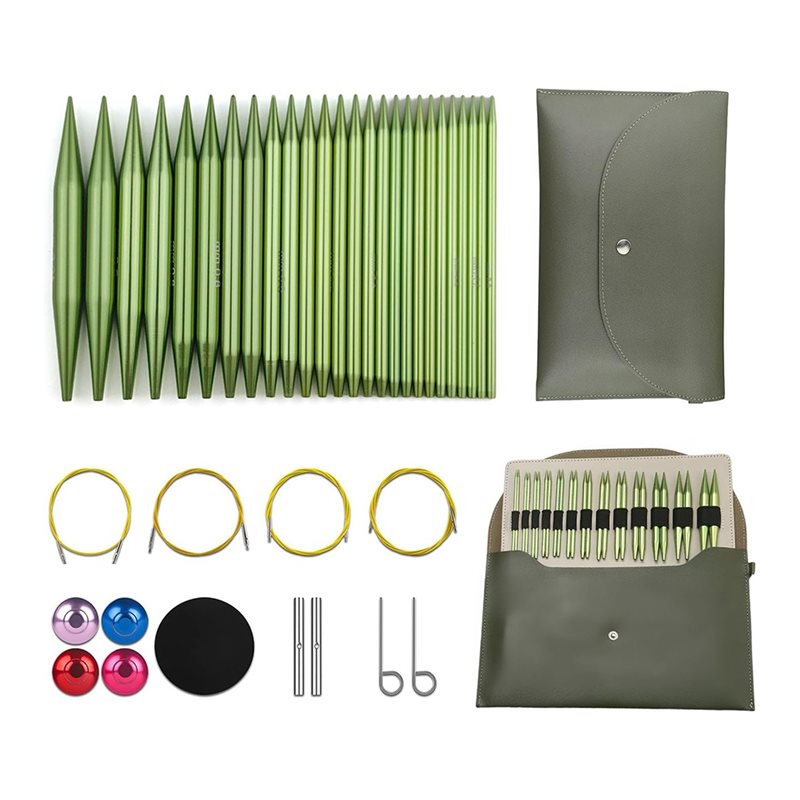 Knitting Needle Circular - Set di Ferri Circolari in Alluminio