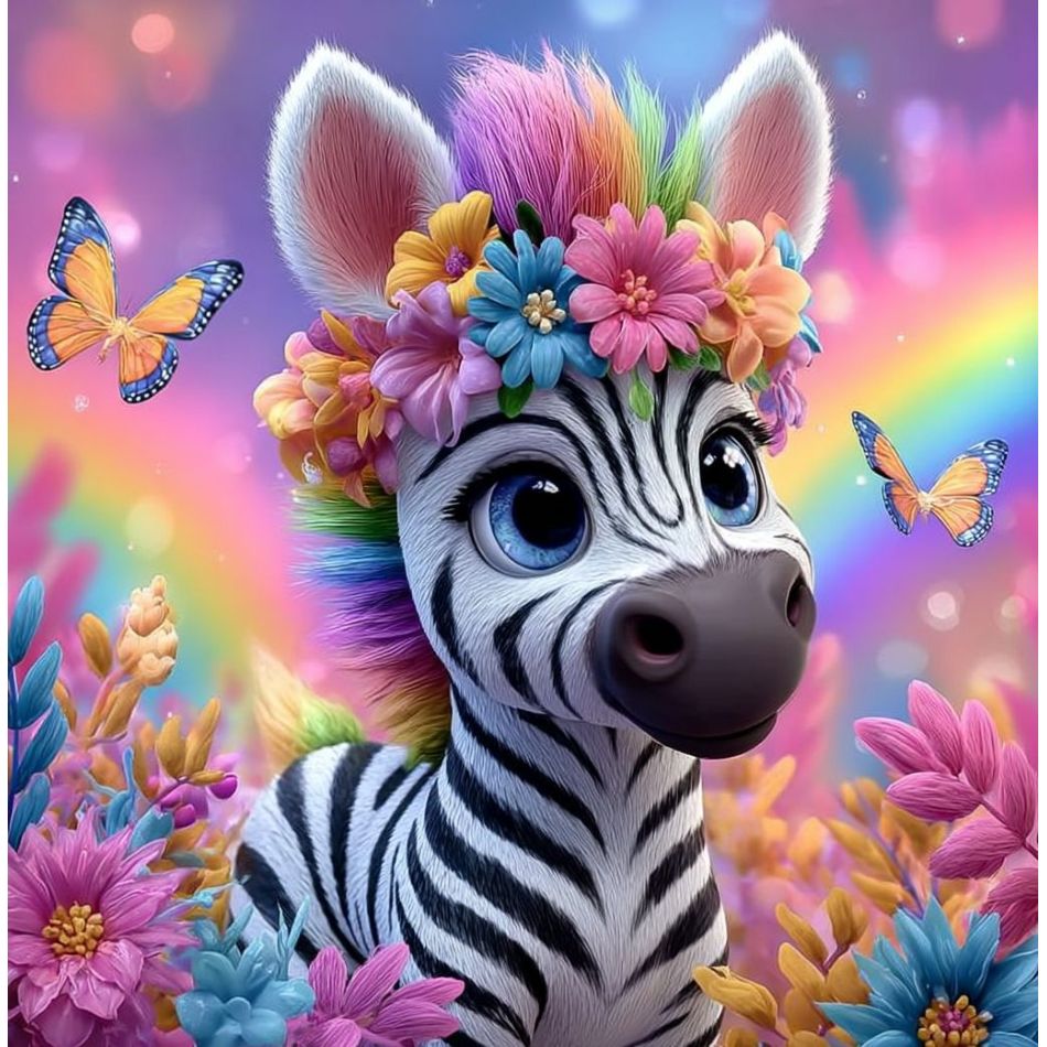 Art Craft Zebra - CHENISTORY Pittura Diamantata 5D Zebra, Decorazione