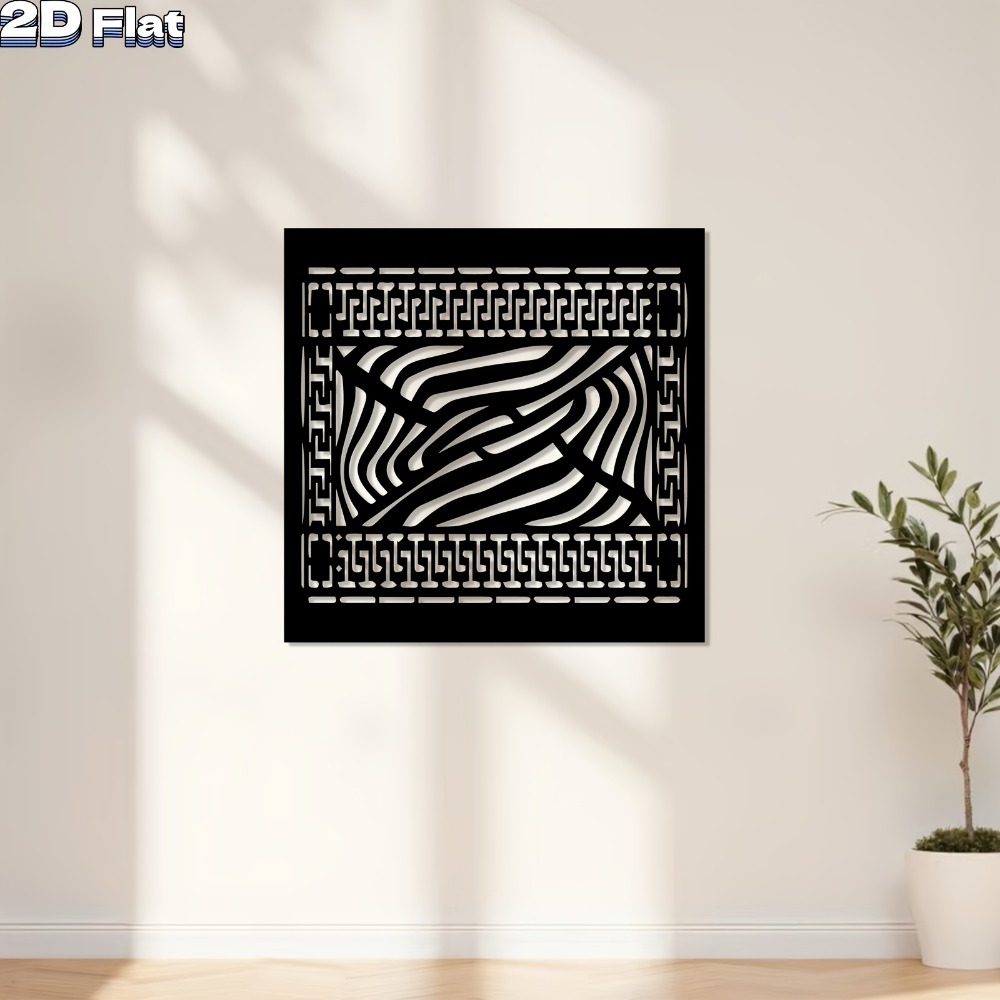 Art Craft Zebra - CIFBUY Decorazione da parete in metallo