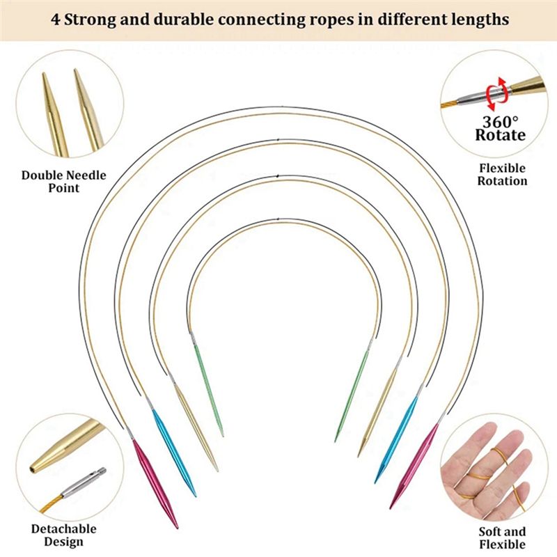 Knitting Needle Circular - Set di Ferri da Cucito e