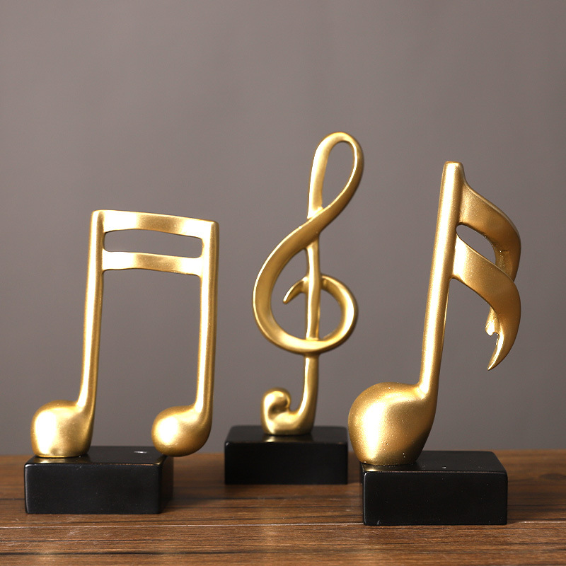 Art Craft Room Ideas - Y Minimalista Resina Nota Musicale Scultura