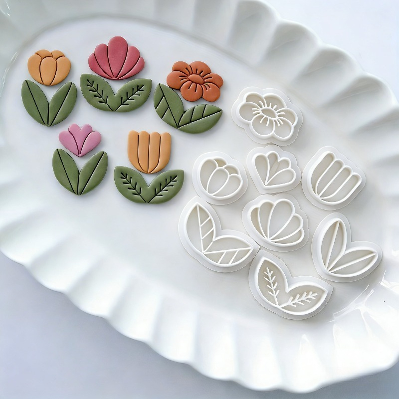 Art Craft Leaves - Set di 8 Tagliapiega in Argilla
