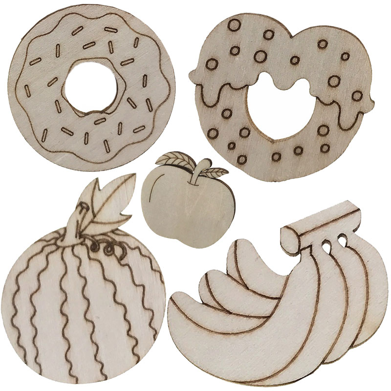 Art Craft Class - 100 pezzi tema cibo dolce ritagli