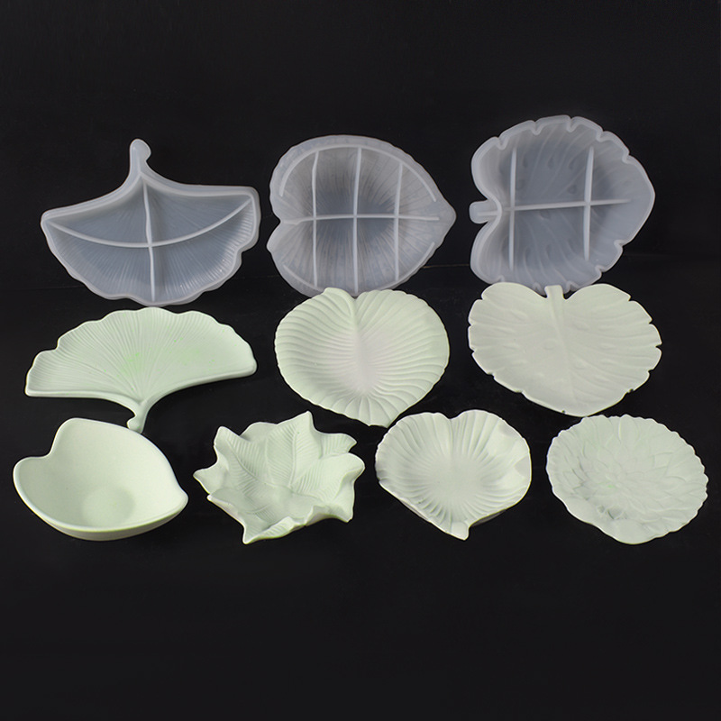 Art Craft Leaves - Gesso Cemento Stampo per piatto per