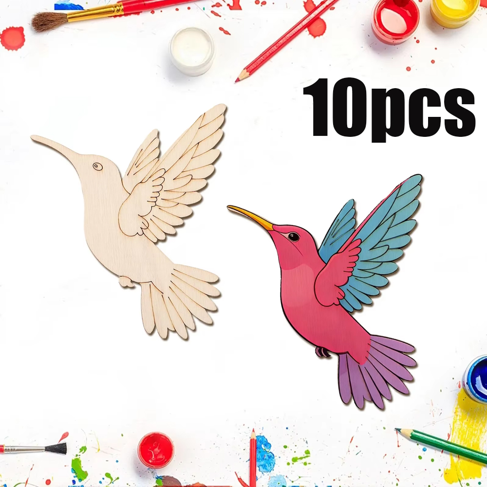 Art Crafting - Set di 10 Animali in Legno