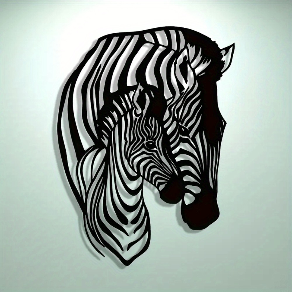 Art Craft Zebra - Elegante Arte Murale in Metallo Minimalista