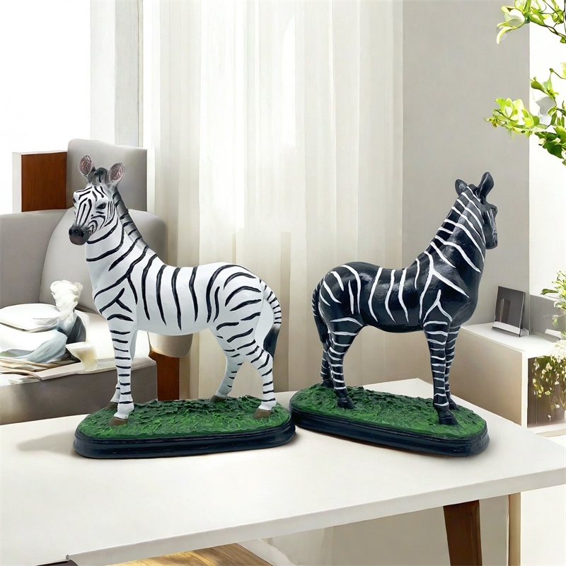 Art Craft Zebra - Scultura artistica di zebra artigianale in
