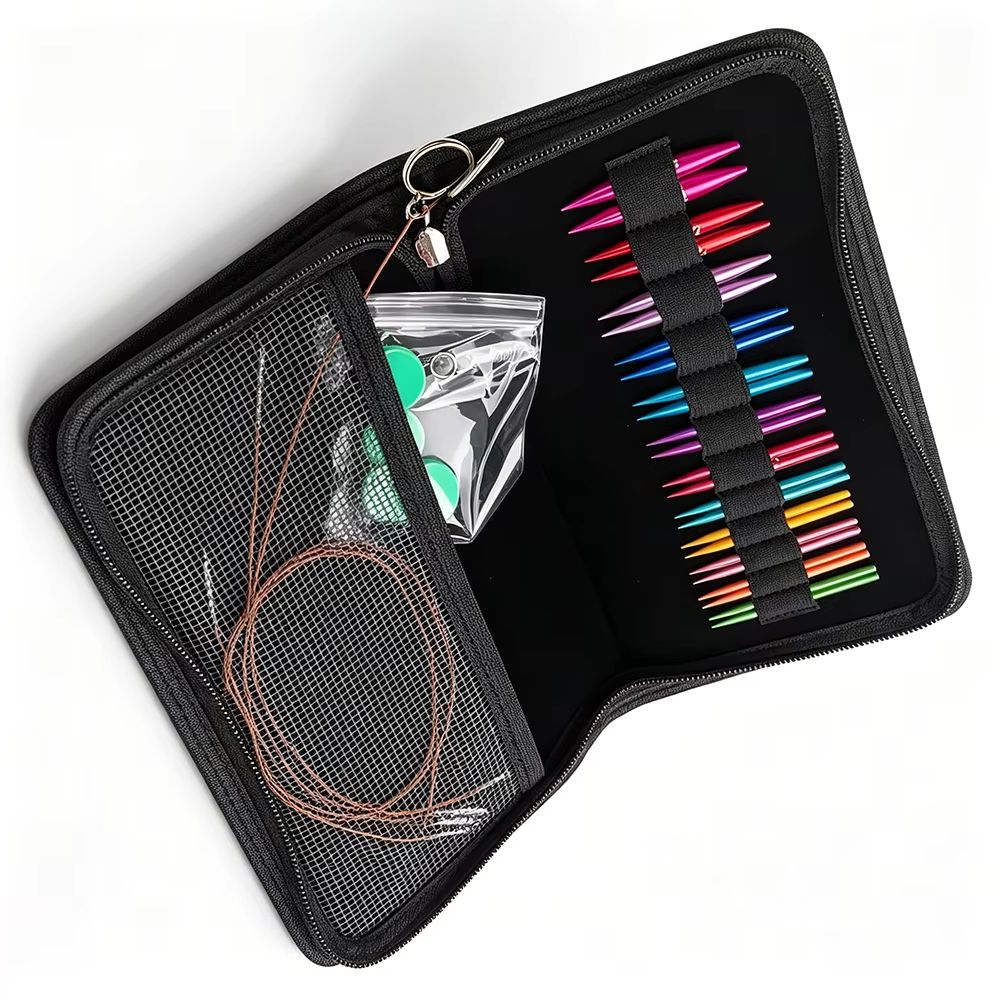 Knitting Needle Circular - Set di 12 Paia di Ferri