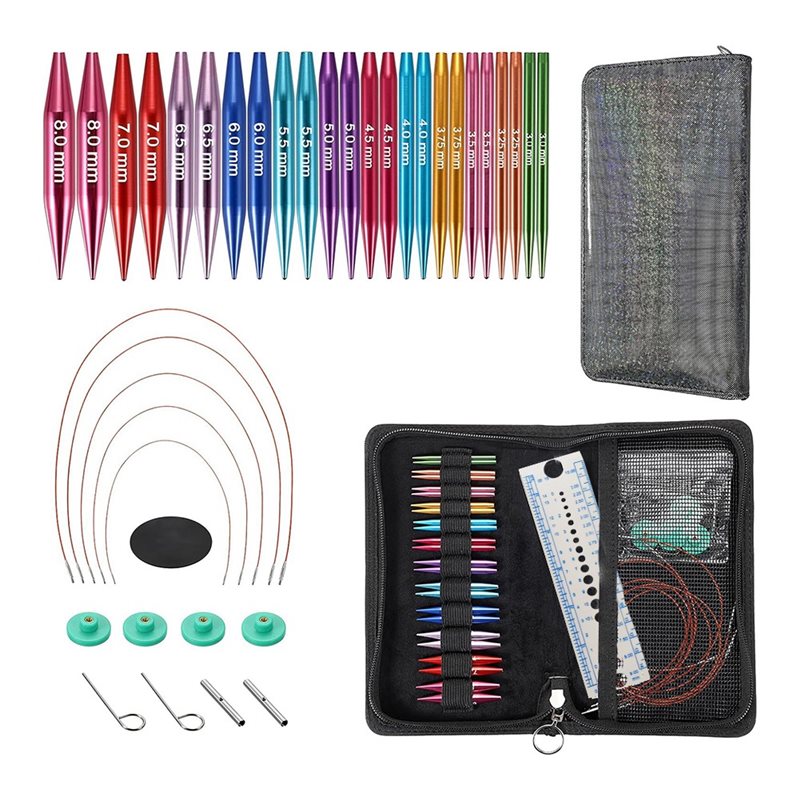 Knitting Needle Circular - Set di ferri da maglia corti