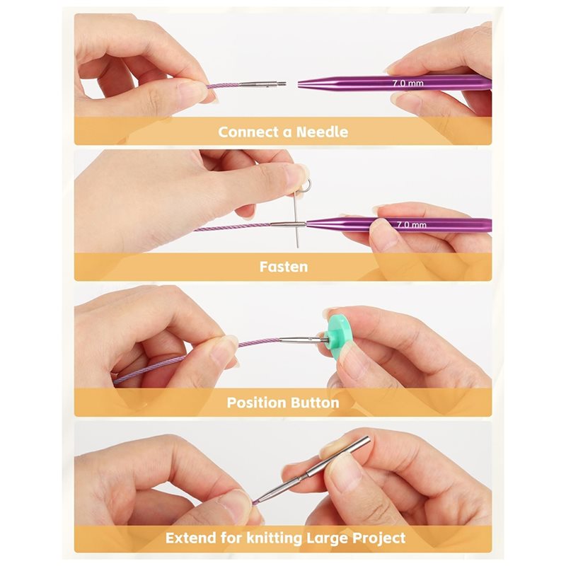 AT02 - Set di ferri circolari  - Knitting Needle Circular recensione e prezzo