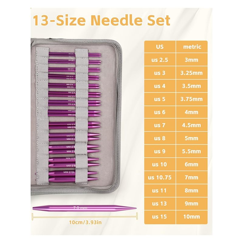 AT02 - Set di ferri circolari  - Knitting Needle Circular recensione e prezzo