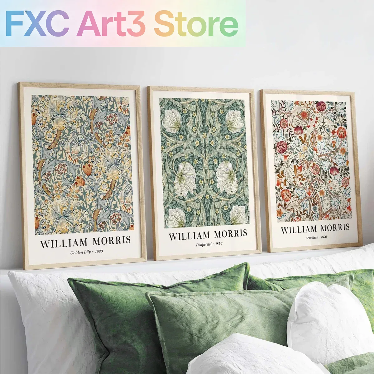 Set di 3 Stampe d'Arte Murale  - Art Craft William Morris recensione e prezzo