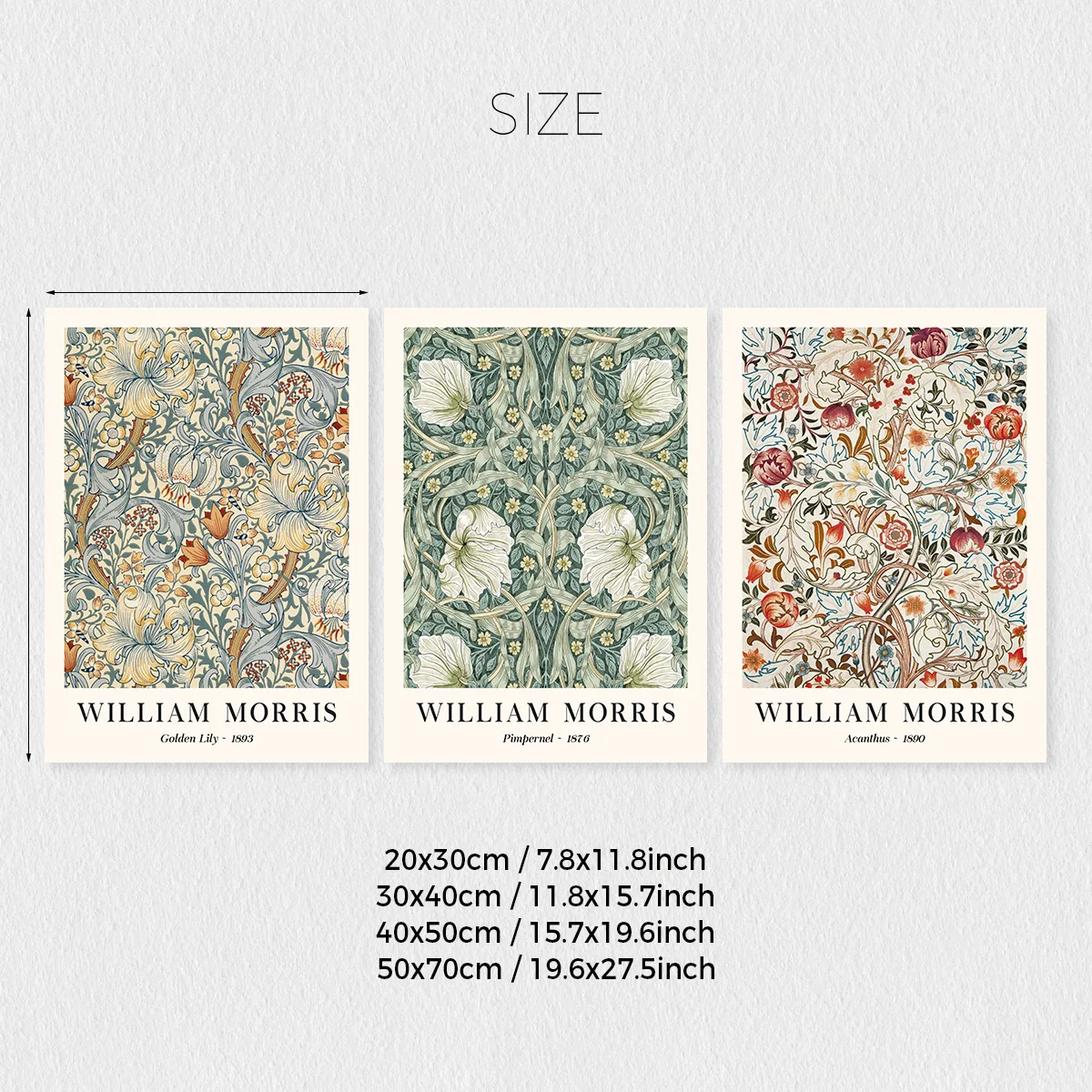 Set di 3 Stampe d'Arte Murale  - Art Craft William Morris recensione e prezzo