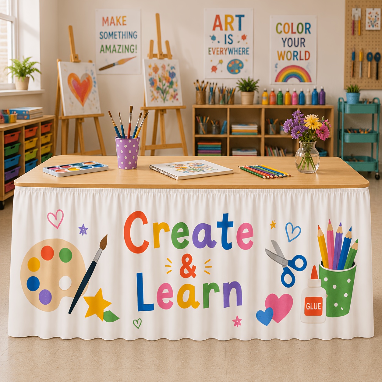1 tovaglia con gonna per tavol - Art Craft Class recensione e prezzo