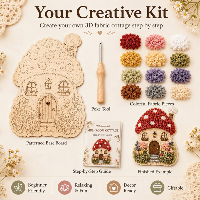 Kit Fai-da-Te Casa dei Funghi  - Art Crafting recensione e prezzo
