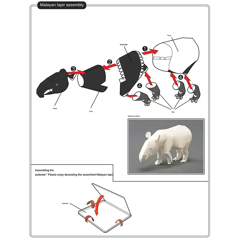 Malese Tapir Origami Art Mini  - Art Craft Center recensione e prezzo