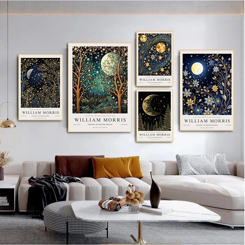 Vintage Luna e Stelle William  - Art Craft William Morris recensione e prezzo