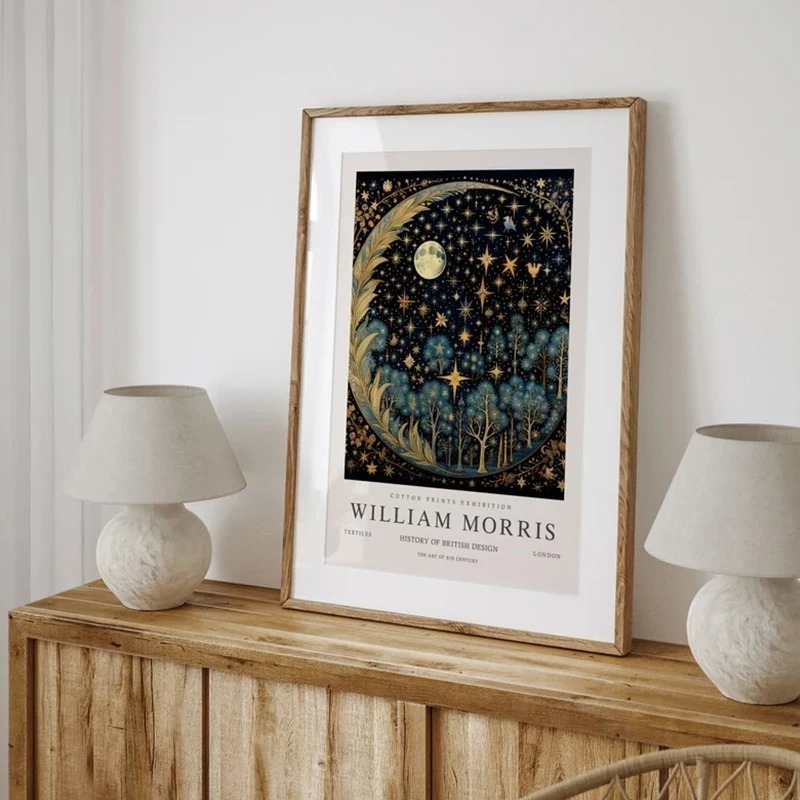 Vintage Luna e Stelle William  - Art Craft William Morris recensione e prezzo