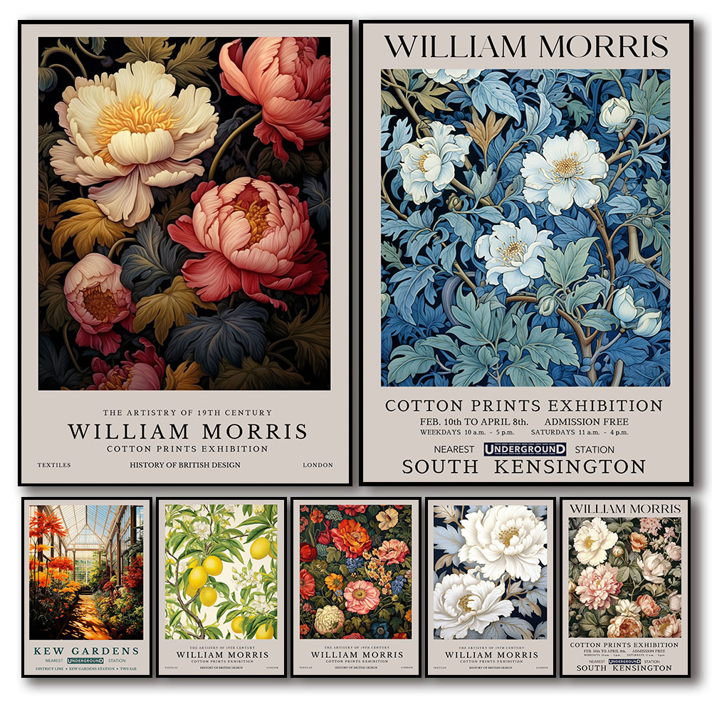 Vintage William Morris Mostra  - Art Craft William Morris recensione e prezzo