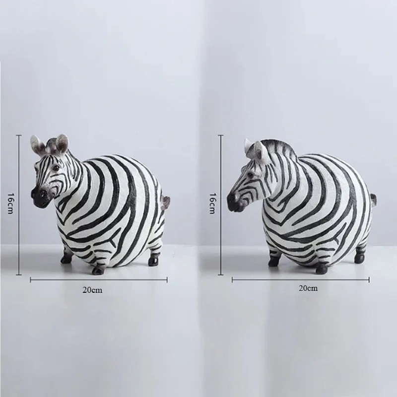 Nordic Creative Resin Cute Fat - Art Craft Zebra recensione e prezzo