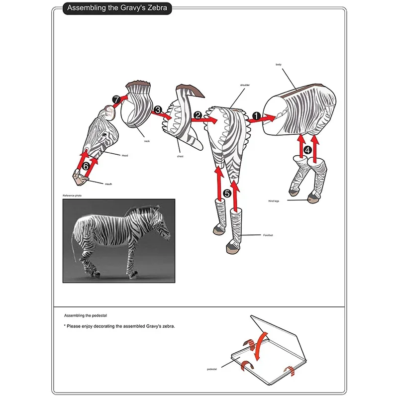 Zebra Origami Art Mini 3D Mode - Art Craft Zebra recensione e prezzo