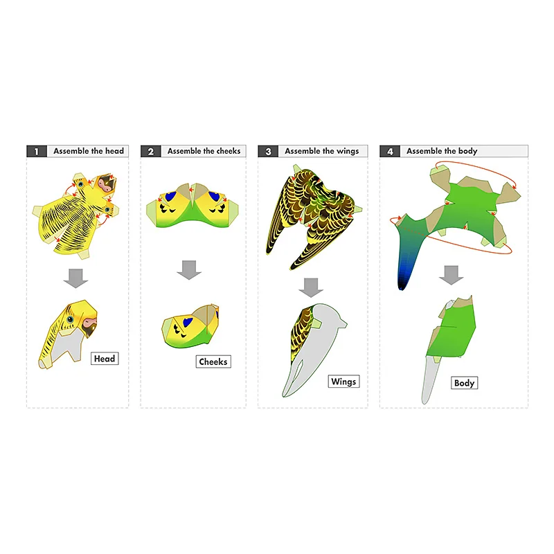 Budgerigar Pappagallo Uccello  - Art Craft Center recensione e prezzo