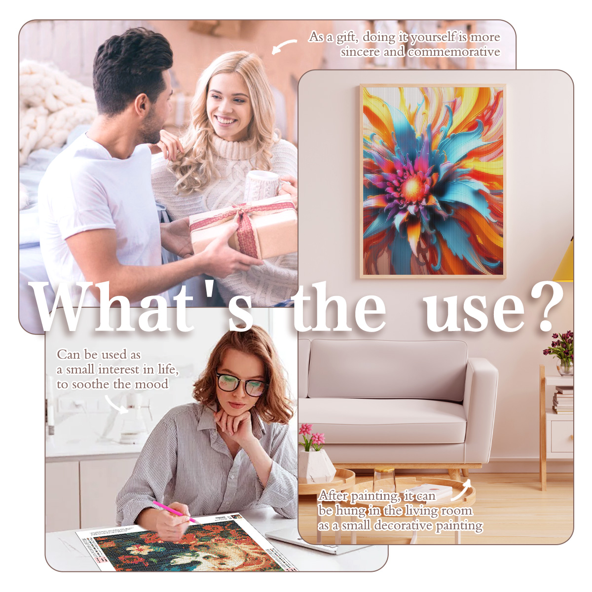 RUOPOTY Quadro Diamantato Pago - Art Craft Room Ideas recensione e prezzo