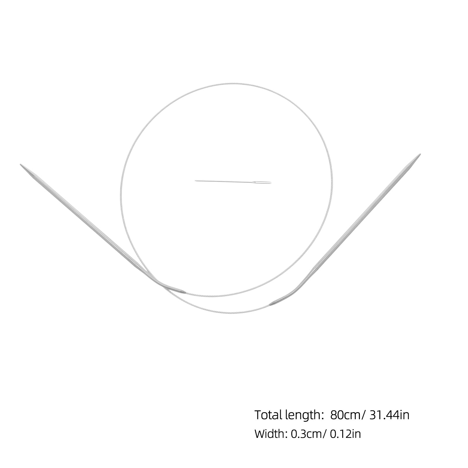 1 Set di Ferri Circolari in Ac - Knitting Needle Circular recensione e prezzo