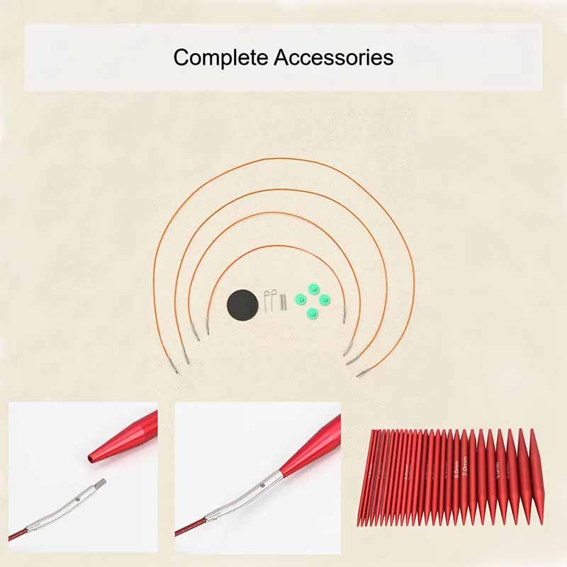 Set di 25 Ferri da Maglia Circ - Knitting Needle Circular recensione e prezzo