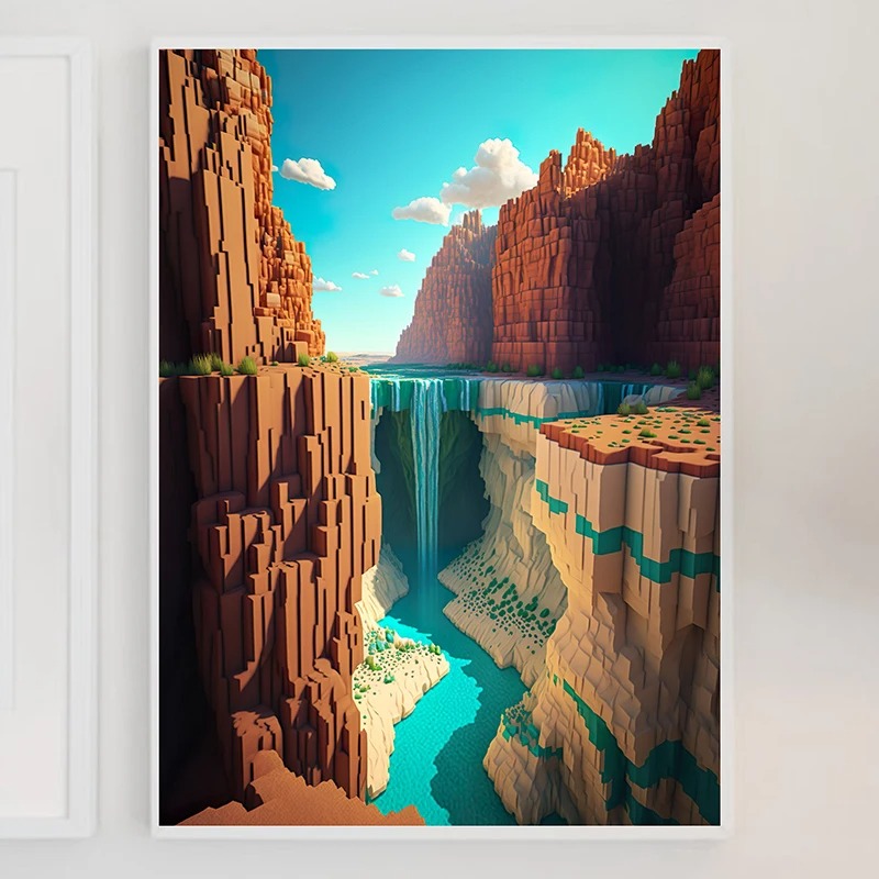 M-Minecraft Poster Mine Game P - Art Craft Game recensione e prezzo