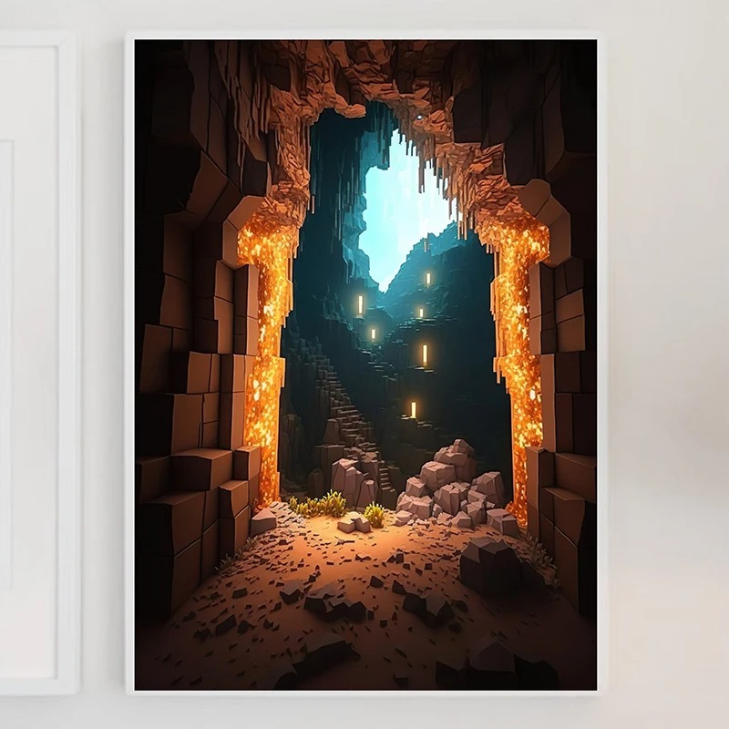 M-Minecraft Poster Mine Game P - Art Craft Game recensione e prezzo