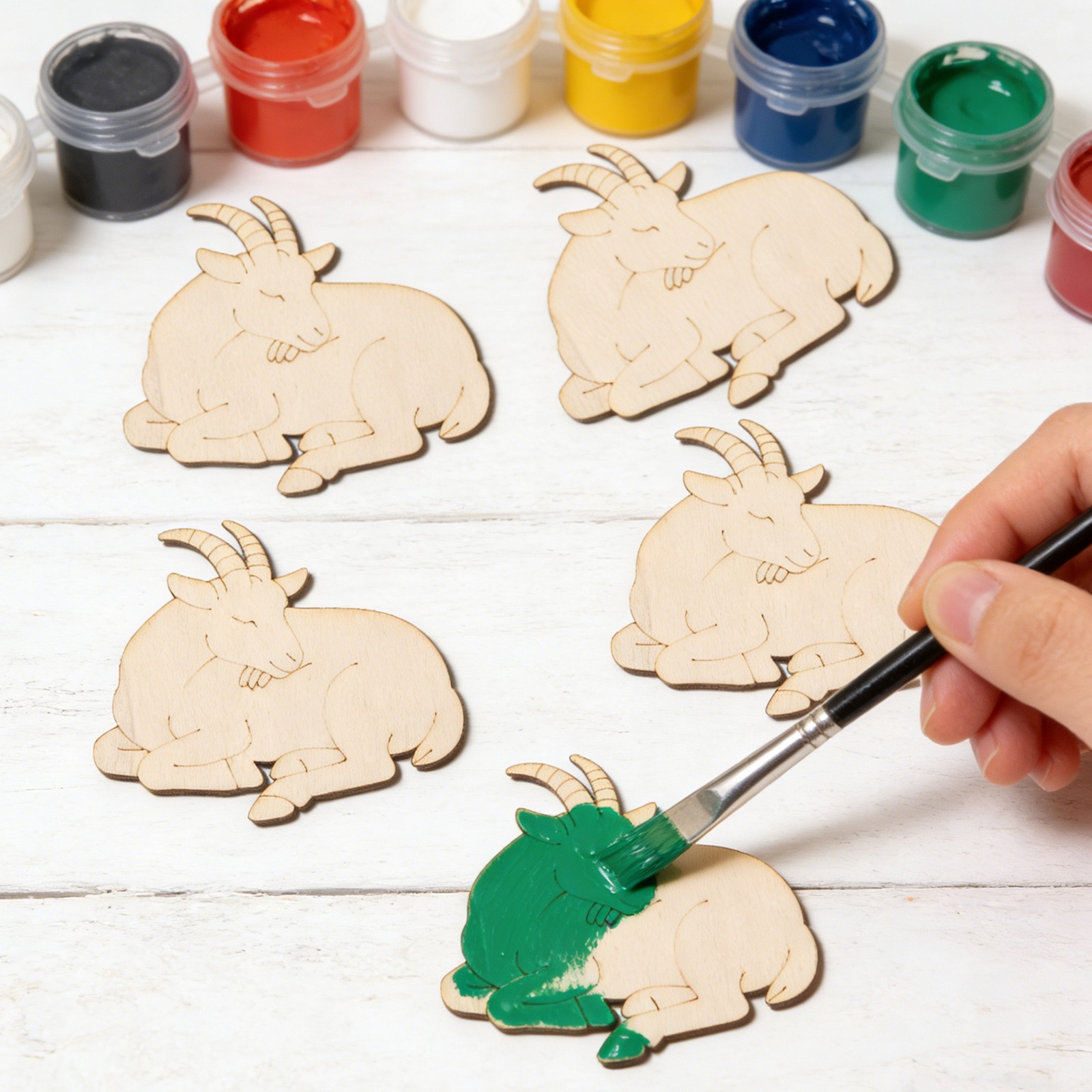 Set di 10 Ornamenti in Legno a - Art Crafting recensione e prezzo